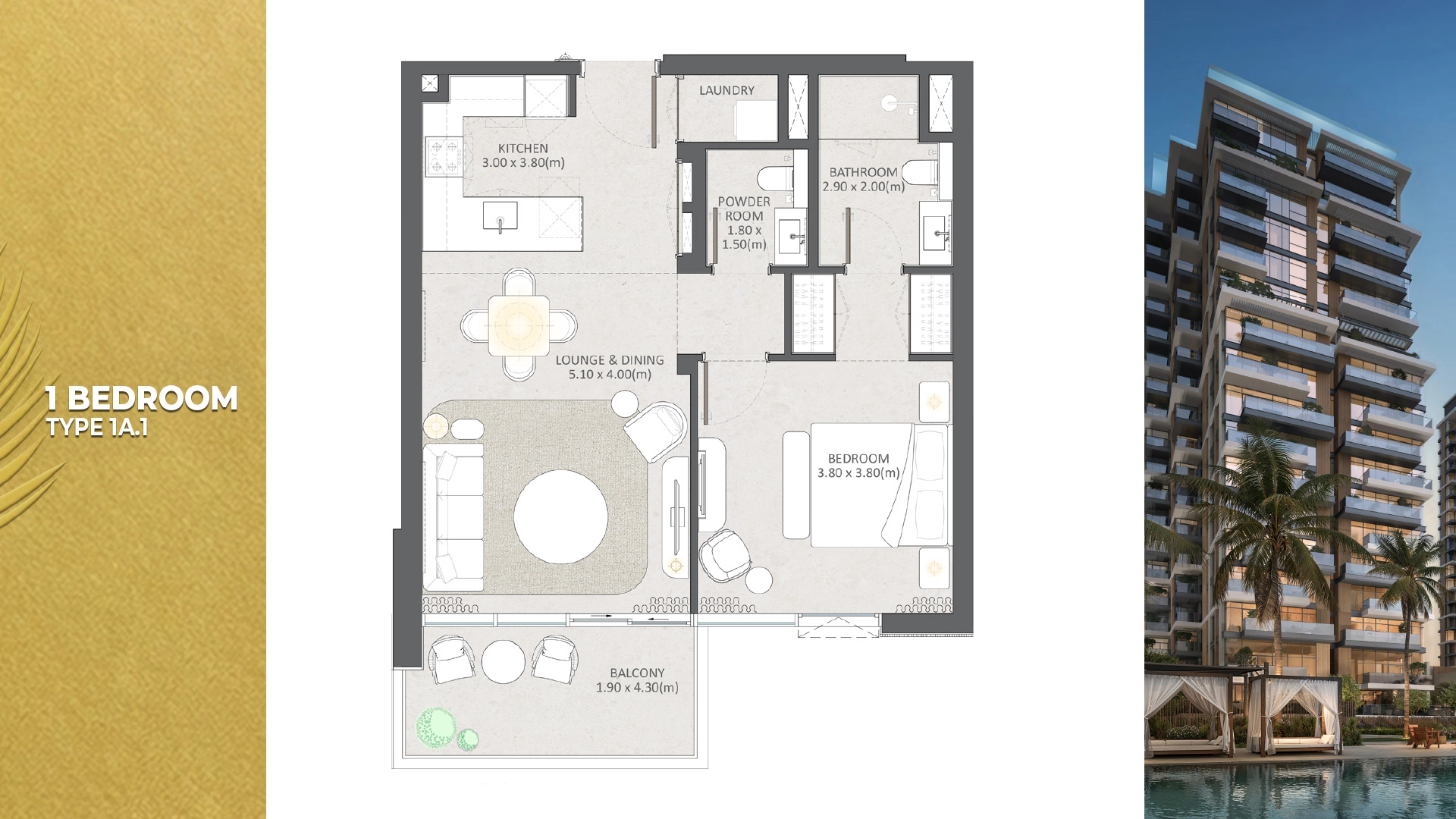 1 BR - Type A